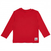 Памучна блуза за бебе с номер 11, червена Birba 119338 6