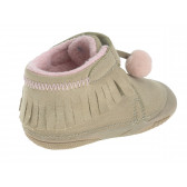Обувки за бебе момиче с розови помпони Beppi 12216 2