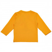 Памучна блуза с принт за момче оранжева Idexe 123400 2