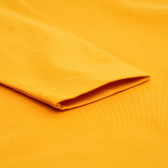 Памучна блуза с принт за момче оранжева Idexe 123402 4