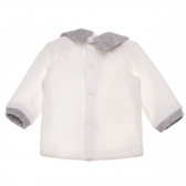 Плюшена блуза с апликация бяла Birba 123614 2
