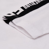 Памучна блуза с контрастни ленти за момче бяла Trybeyond 123700 4
