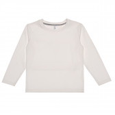Памучна блуза с дълъг ръкав бяла Idexe 123724 