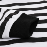 Памучна блуза в черно- бяло райе за момче Idexe 123763 4