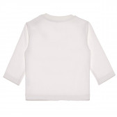 Памучна блуза със странично закопчаване за момче бяла Idexe 123826 2