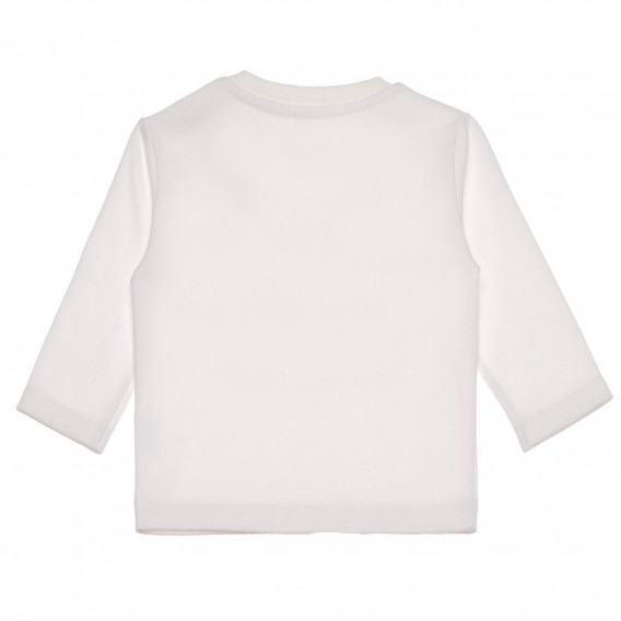 Памучна блуза със странично закопчаване за момче бяла Idexe 123826 2