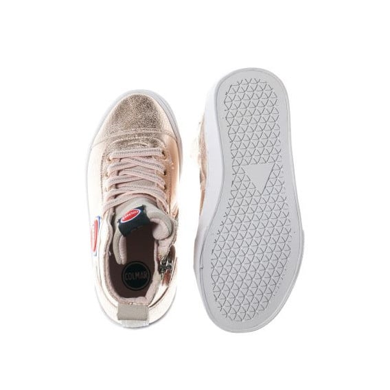 Спортни обувки за момиче в розов цвят с цип и връзки Colmar 12388 4