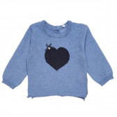 Пуловер с бродерия сърце за момиче Idexe 123883 