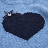 Пуловер с бродерия сърце за момиче Idexe 123885 3