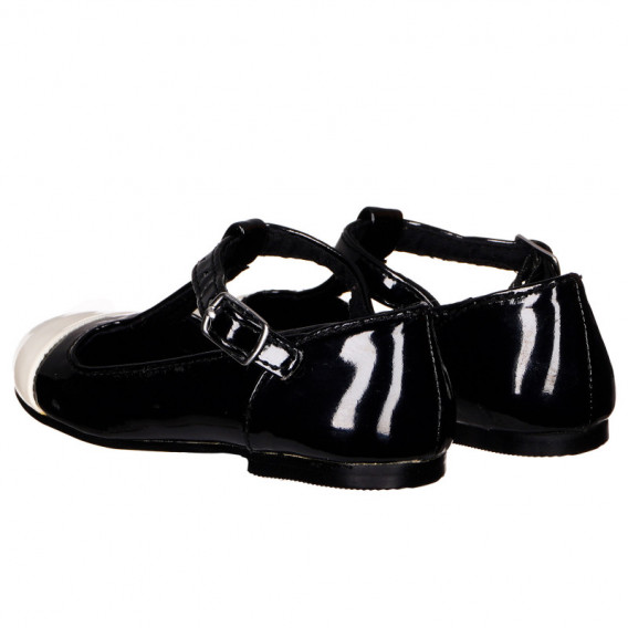 Лачени обувки за момиче, черни Benetton 124298 2