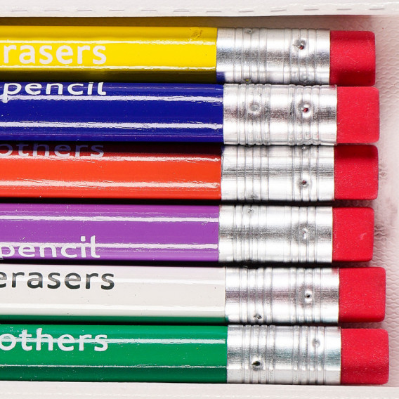 Комплект графитени моливи, 6 цвята на външното тяло Benetton 124759 3