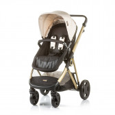 Бежова комбинирана детска количка Сенси 2 в 1 с голям и дълбок кош за багаж Chipolino 12486 2