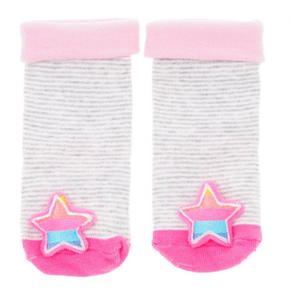 Чорапи с мека играчка - звездичка за бебе YO! 124911 