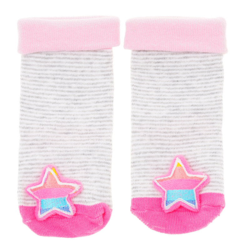 Чорапи с мека играчка - звездичка за бебе  124911