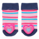 Чорапи с мека играчка - сърце за бебе YO! 124925 
