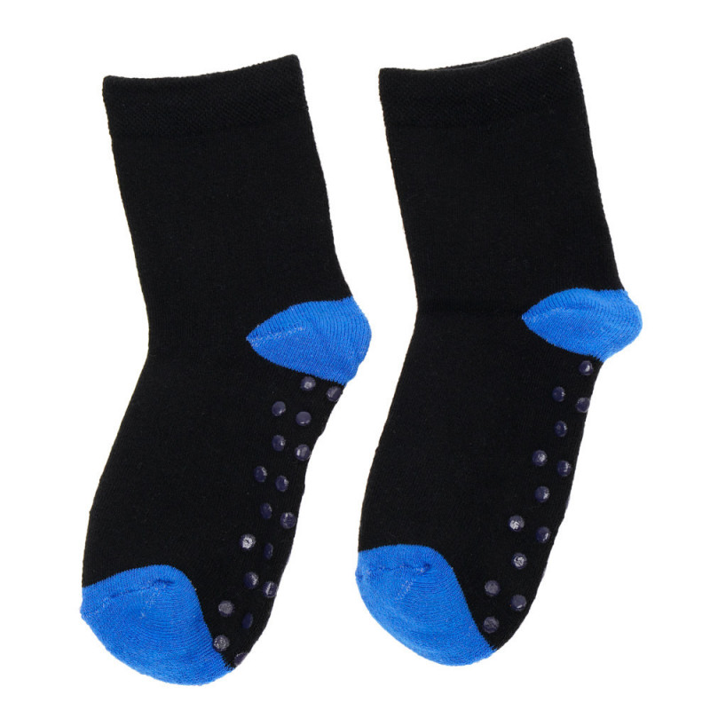Чорапи със сини акценти черни  124959