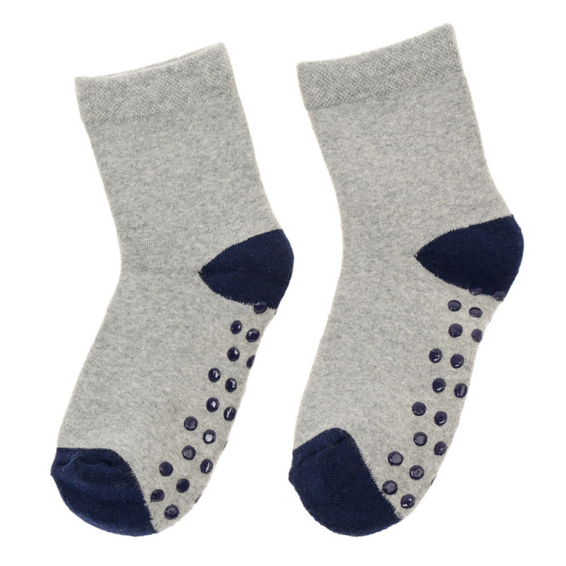 Чорапи със сини акценти сиви  124961