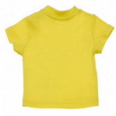 Блуза с къс ръкави и цветен надпис за момче жълта Chicco 126694 2