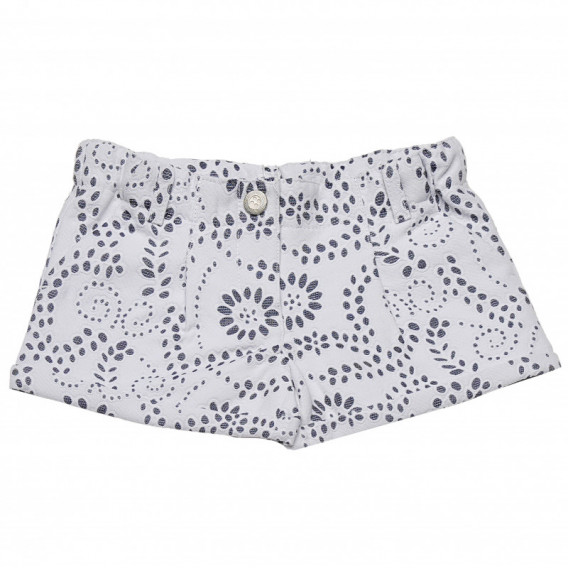 Къси панталони с флорални мотиви за момиче сиви Chicco 126711 