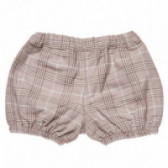 Кариран къс панталон за бебе за момиче бежов Chicco 126736 2