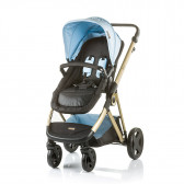 Синя комбинирана детска количка Сенси 2 в 1, 0+ месеца  Chipolino 12729 