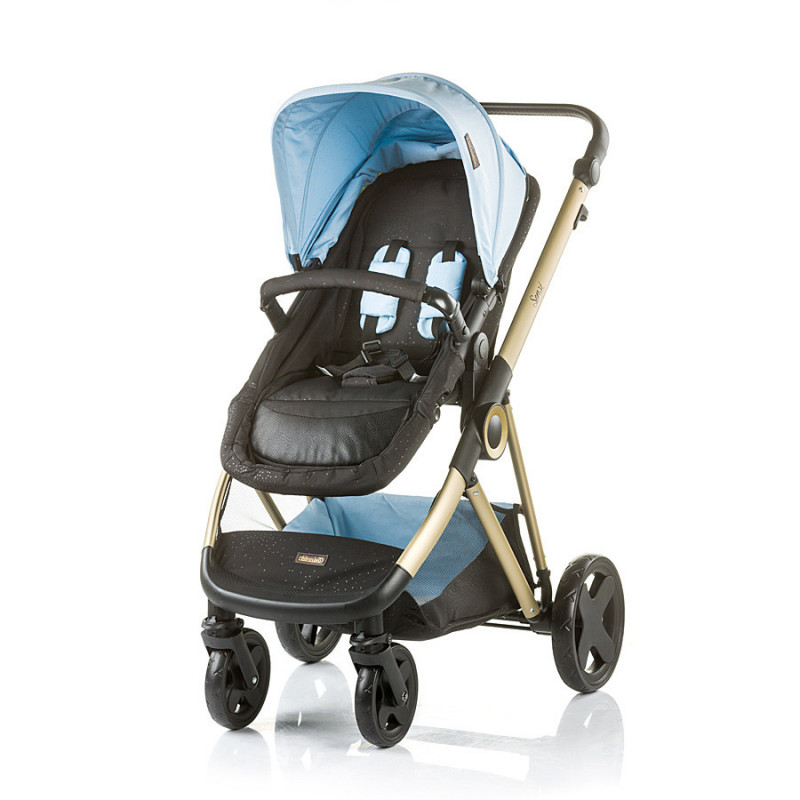 Синя комбинирана детска количка Сенси 2 в 1, 0+ месеца   12729