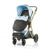 Синя комбинирана детска количка Сенси 2 в 1, 0+ месеца  Chipolino 12730 2