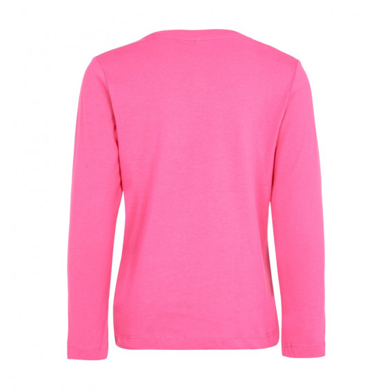 Блуза от органичен памук с апликация за момиче розова Name it 128004 2