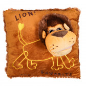 Възглавничка марионетка - лъв, 38 х 38 см Amek toys 128470 