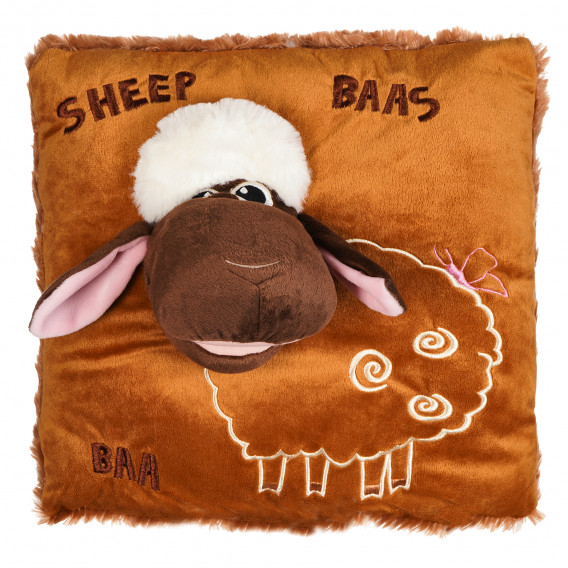 Възглавничка марионетка - овца, 38 х 38 см Amek toys 128473 