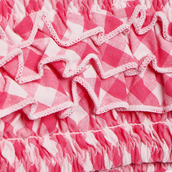 Бански от две части за момиче розово каре Tape a l'oeil 130012 3