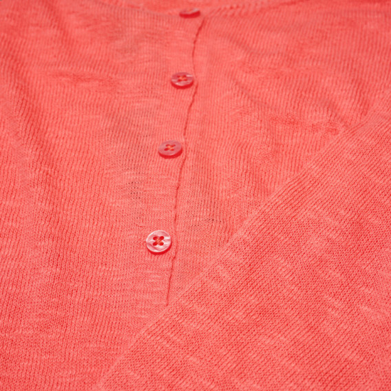 Памучна жилетка за момиче розова Benetton 130129 2