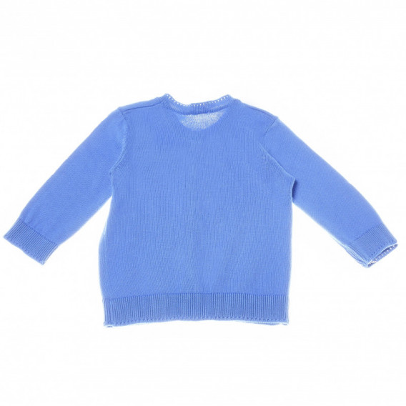 Памучна жилетка за бебе за момче синя Benetton 130150 2