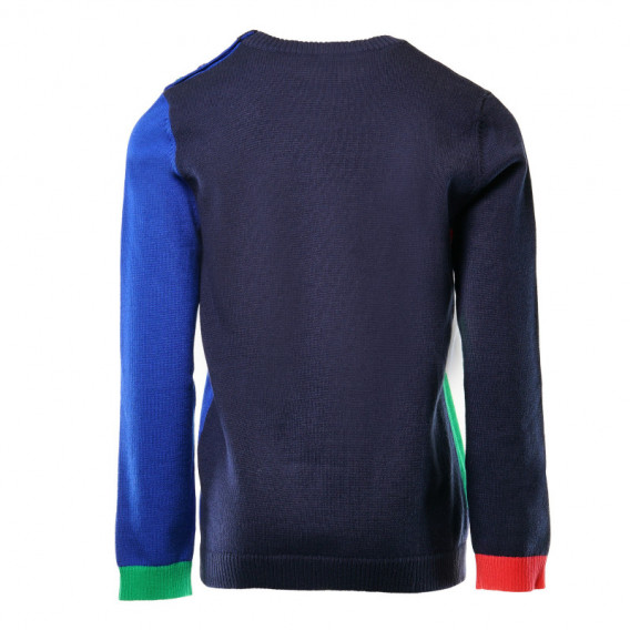 Памучен пуловер за момче син Benetton 130162 2