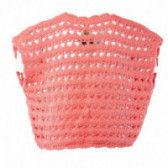 Плетена жилетка за момиче розова Benetton 130240 2