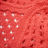 Плетена жилетка за момиче розова Benetton 130241 3