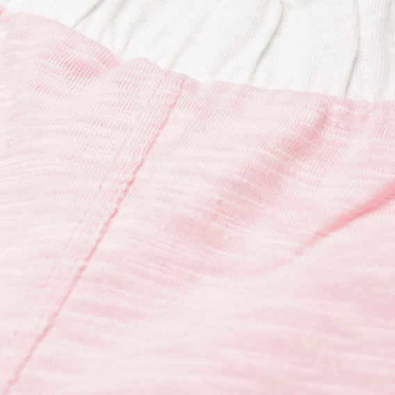 Къси панталони за бебе за момиче розови Benetton 130411 3
