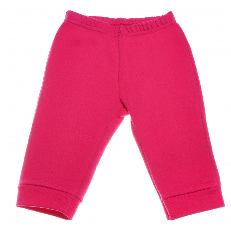 Памучни спортни панталони за бебе за момиче розови  130419