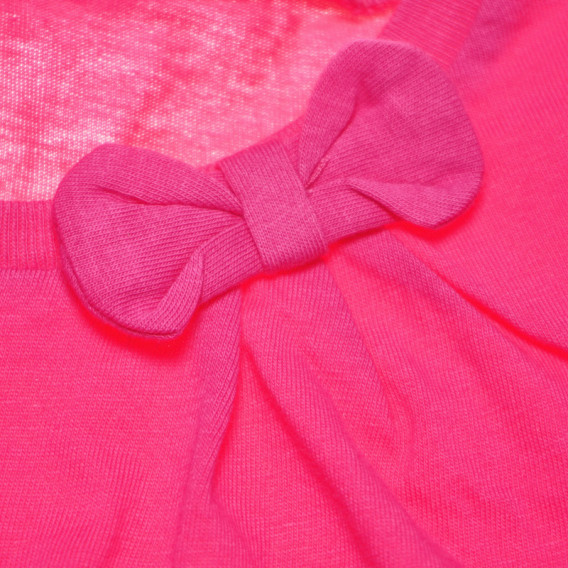 Памучна тениска за момиче розова Benetton 130471 3
