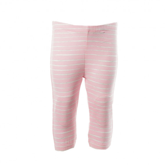 Памучни панталони за бебе за момиче розови Benetton 130717 