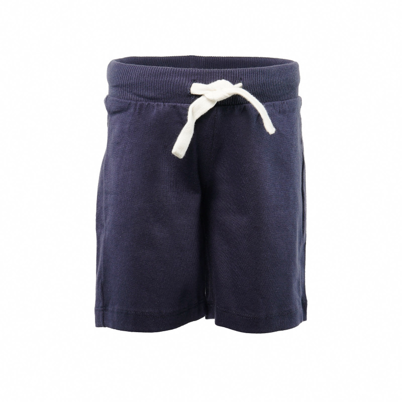 Памучни къси спортни панталони за момче сини  130750
