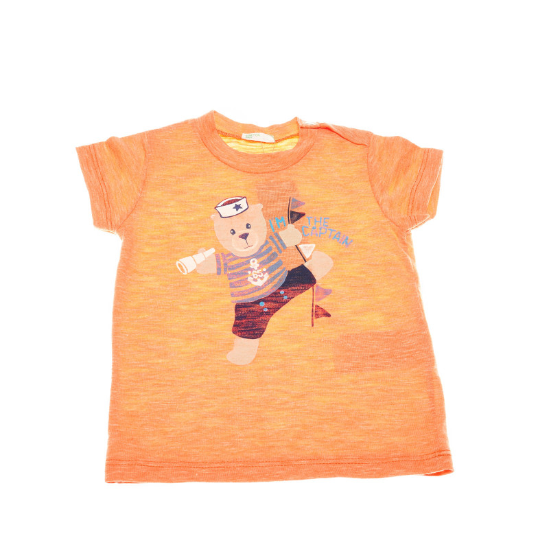 Тениска за бебе оранжева  130907