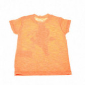 Тениска за бебе оранжева Benetton 130908 2