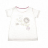 Тениска за бебе за момиче бяла Benetton 131022 2