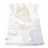 Памучна тениска за момиче бяла Benetton 131038 2