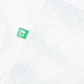 Памучна тениска за момиче бяла Benetton 131040 4