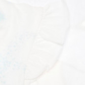 Памучна тениска за момиче бяла Benetton 131041 5