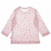 Памучна блуза с дълъг ръкав за бебе за момиче розова Benetton 131178 4
