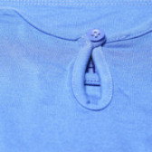 Памучна тениска за бебе за момиче синя Benetton 131207 4