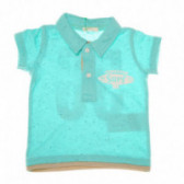 Тениска за бебе за момче зелена Benetton 131221 